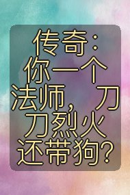 传奇:你一个法师,刀刀烈火还带狗?封面
